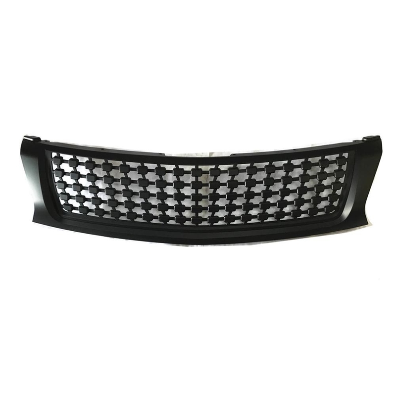 Matte Black Front Grill Mesh For Mitsubishi Triton L200 2015-2018