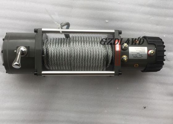 5 ligne simple 12V 24V du fil d'acier 10000lbs de treuil électrique résistant d'Off Road de tonne